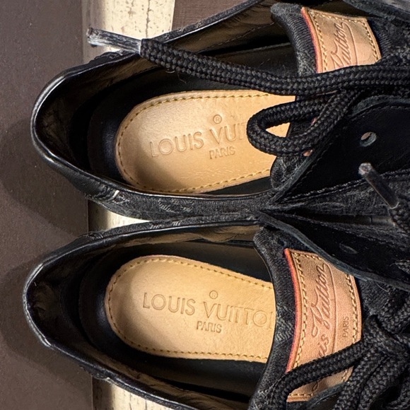 Louis Vuitton Black Monogram Sneakers - Picture 3 of 5